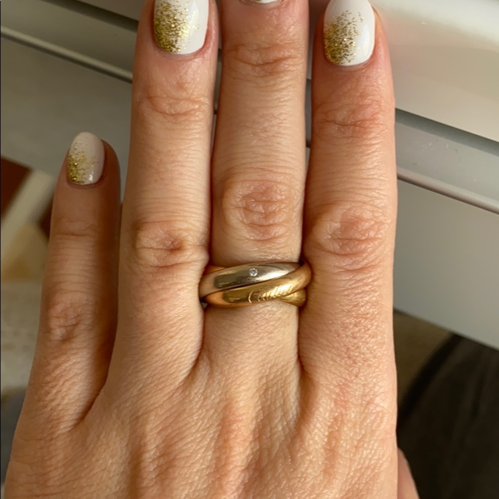 Cartier Trinity Ring with 5 diamonds